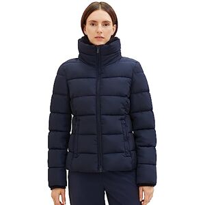 TOM TAILOR Women's Quilted Jacket with Stand-up Collar, 10668-sky Captain Blue, XXXL TOM TAILOR Women's Quilted Jacket with Stand-up Collar, 10668-sky Captain Blue, XXXL