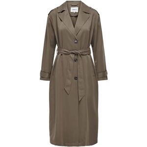 ONLY Women's ONLLINE X-LONG TRENCHCOAT CC OTW, Walnut, L ONLY Women's ONLLINE X-LONG TRENCHCOAT CC OTW, Walnut, L