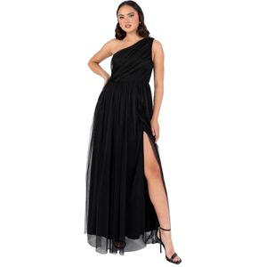 Anaya with Love Womens Ladies Maxi One Cold Shoulder Dress with Slit Split Sleeveless Prom Wedding Guest Bridesmaid Ball Evening Gown, Black 14 Anaya with Love Womens Ladies Maxi One Cold Shoulder Dress with Slit Split Sleeveless Prom Wedding Guest Bridesmaid Ball Evening Gown, Black 14