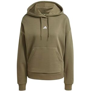 adidas Women's ESSENTIALS SMALL LOGO FEEL COZY HOODIE, olive strata/white, XXL adidas Women's ESSENTIALS SMALL LOGO FEEL COZY HOODIE, olive strata/white, XXL