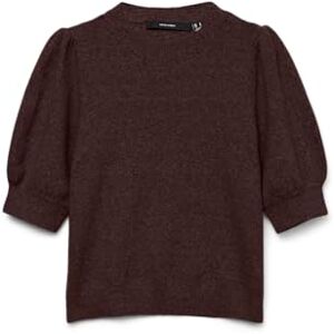 VERO MODA Women's Vmdoffy 2/4 O-Neck Pullover Ga Noos, Chocolate Cake, XS VERO MODA Women's Vmdoffy 2/4 O-Neck Pullover Ga Noos, Chocolate Cake, XS