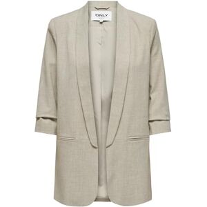 ONLY Women's Onlelly 3/4 Life Blazer TLR Noos, White Pepper/Detail: Melange, 8 ONLY Women's Onlelly 3/4 Life Blazer TLR Noos, White Pepper/Detail: Melange, 8