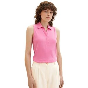 TOM TAILOR Women's 1037379 Polo top, 31647-Nouveau Pink, M TOM TAILOR Women's 1037379 Polo top, 31647-Nouveau Pink, M