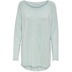 ONLY Women's ONLMILA LACY L/S Long Pullover KNT NOOS Sweater, Ether/Detail:W. Melange, XS ONLY Women's ONLMILA LACY L/S Long Pullover KNT NOOS Sweater, Ether/Detail:W. Melange, XS