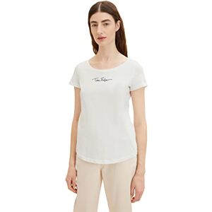 TOM TAILOR Ladies T-Shirt 1036192, 10315 Whisper White, Large TOM TAILOR Ladies T-Shirt 1036192, 10315 Whisper White, Large