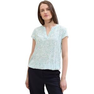 TOM TAILOR Women's 1035245 Blouse, 35293-Blue Tiny Flower Design, 10 TOM TAILOR Women's 1035245 Blouse, 35293-Blue Tiny Flower Design, 10