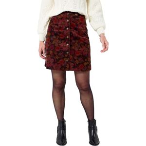 Joe Browns Women's Autumn Printed Cord Mini Skirt, Regular, Red, UK 10 Joe Browns Women's Autumn Printed Cord Mini Skirt, Regular, Red, UK 10