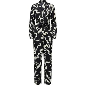 ONLY Women's Onlnova Life Elite L/S Zira Jumpsuit, Black/AOP:587 Yoko, L ONLY Women's Onlnova Life Elite L/S Zira Jumpsuit, Black/AOP:587 Yoko, L