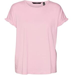 VERO MODA Women's Vmdana Ss O-Neck Top JRS T-Shirt, Bonbon, L VERO MODA Women's Vmdana Ss O-Neck Top JRS T-Shirt, Bonbon, L