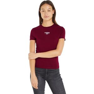 Tommy Jeans Women's Slim Logo Short Sleeve Round Neck T-Shirt, Red (Red Carpet), 4XL Tommy Jeans Women's Slim Logo Short Sleeve Round Neck T-Shirt, Red (Red Carpet), 4XL