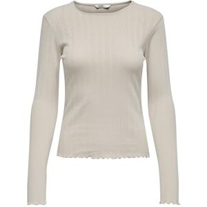 ONLY Womens Onlcarlotta L/S Top JRS Longsleeve T Shirt, Pumice Stone, S UK ONLY Womens Onlcarlotta L/S Top JRS Longsleeve T Shirt, Pumice Stone, S UK