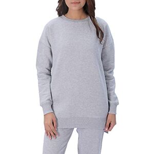 M17 Womens Ladies Recyled Classic Crew Neck Sweater Sweatshirt Casual Pullover Long Sleeve Top Plain Jumper (Light Grey Marl) XL M17 Womens Ladies Recyled Classic Crew Neck Sweater Sweatshirt Casual Pullover Long Sleeve Top Plain Jumper (Light Grey Marl) XL