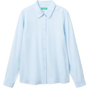United Colors of Benetton Women's Camicia 5wpwdq0b0 Shirt, Blue, XL United Colors of Benetton Women's Camicia 5wpwdq0b0 Shirt, Blue, XL