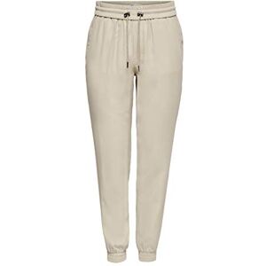 ONLY Womens Onlkelda-Emery Mw Pull-up Pants PNT Noos Trouser, Beige, 38W / 34L UK ONLY Womens Onlkelda-Emery Mw Pull-up Pants PNT Noos Trouser, Beige, 38W / 34L UK