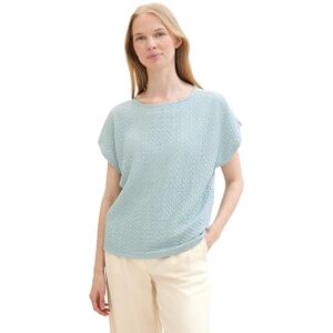 TOM TAILOR Women's T-Shirt, 30463 Dusty Mint Blue, M TOM TAILOR Women's T-Shirt, 30463 Dusty Mint Blue, M