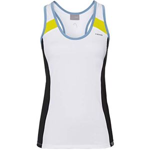 HEAD Women's Ava Tank Top, White/Yellow, Extra Large HEAD Women's Ava Tank Top, White/Yellow, Extra Large