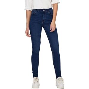 ONLY Women's Onldruna Hw Skinny DNM Pimbox Jeans, Dark Medium Blue Denim, 27W x 30L ONLY Women's Onldruna Hw Skinny DNM Pimbox Jeans, Dark Medium Blue Denim, 27W x 30L