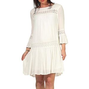 ONLY Women's Onltyra 3/4 Flare Short Wvn Noos Casual dress, Cloud Dancer, 10 UK ONLY Women's Onltyra 3/4 Flare Short Wvn Noos Casual dress, Cloud Dancer, 10 UK