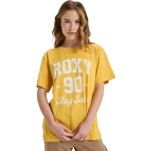 Roxy Short-Sleeved T-Shirt HANGLOOSE The Sky Women's Yellow L Roxy Short-Sleeved T-Shirt HANGLOOSE The Sky Women's Yellow L