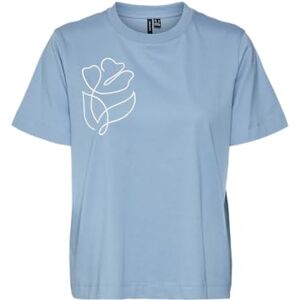 VERO MODA Women's Vmfea Mette SS Top Box JRS Ga T-Shirt, Allure/Detail: Flower, S VERO MODA Women's Vmfea Mette SS Top Box JRS Ga T-Shirt, Allure/Detail: Flower, S