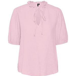 VERO MODA Women's VMNATALI NIA 2/4 Wide TOP WVN Vest, Bonbon, M VERO MODA Women's VMNATALI NIA 2/4 Wide TOP WVN Vest, Bonbon, M