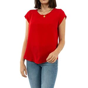 ONLY Women's Onlvic S/S Solid Top Noos Wvn T Shirt, High Risk Red, 10 UK ONLY Women's Onlvic S/S Solid Top Noos Wvn T Shirt, High Risk Red, 10 UK