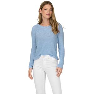 ONLY Women's ONLGEENA XO L/S Pullover KNT NOOS Pullover Sweater, Clear Sky, ONLY Women's ONLGEENA XO L/S Pullover KNT NOOS Pullover Sweater, Clear Sky,