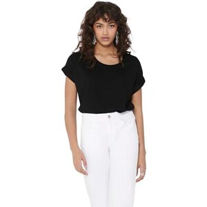 ONLY Women's Onlmoster S/S O-neck Top Noos Jrs T Shirt, Black (Black Detail: Solid Black), XXL UK ONLY Women's Onlmoster S/S O-neck Top Noos Jrs T Shirt, Black (Black Detail: Solid Black), XXL UK