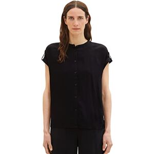 TOM TAILOR Women's 1036709 Blouse, 14482-Deep Black, 32 TOM TAILOR Women's 1036709 Blouse, 14482-Deep Black, 32