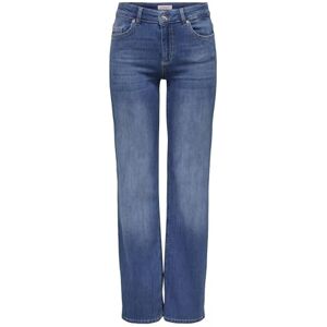 ONLY Womens Female Straight-fit Onlblush Mittlere Taille Gerade Geschnitten Jeans, Medium Blue (Medium Blue Denim), M / 32L UK ONLY Womens Female Straight-fit Onlblush Mittlere Taille Gerade Geschnitten Jeans, Medium Blue (Medium Blue Denim), M / 32L UK