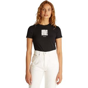 Calvin Klein Women’s Short Sleeve Round Neck Front Photo Graphic Baby Tee, Black (Ck Black), 3XL Calvin Klein Women’s Short Sleeve Round Neck Front Photo Graphic Baby Tee, Black (Ck Black), 3XL