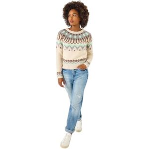 Joe Browns Women's Seasonal Snug Fairisle Jumper Pullover Sweater, Beige, 14 Joe Browns Women's Seasonal Snug Fairisle Jumper Pullover Sweater, Beige, 14