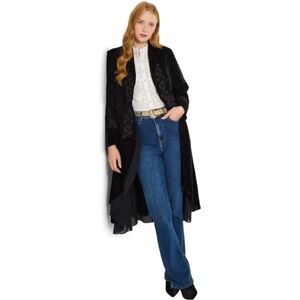 Joe Browns Women's Boutique Velvet Dress Coat, Regular, Black, UK 8 Joe Browns Women's Boutique Velvet Dress Coat, Regular, Black, UK 8