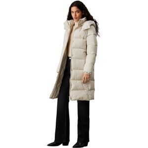 Calvin Klein Women’s Long Puffer Coat with Hood, Beige (Pelican), XS Calvin Klein Women’s Long Puffer Coat with Hood, Beige (Pelican), XS