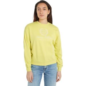 Tommy Hilfiger Women's Reg Flag Script Cnk Swtshrt Ww0ww41758 Heavyweight Sweatshirts, Yellow (Yellow Tulip), M Tommy Hilfiger Women's Reg Flag Script Cnk Swtshrt Ww0ww41758 Heavyweight Sweatshirts, Yellow (Yellow Tulip), M