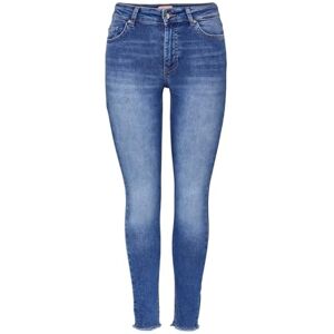 ONLY Women's Onlblush Life Midsk Ankraw Rea12187 Noos Jeans, Medium Blue Denim, 28W / 34L ONLY Women's Onlblush Life Midsk Ankraw Rea12187 Noos Jeans, Medium Blue Denim, 28W / 34L