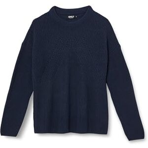 ONLY Women's Onlbella Life Ls Detail O-Neck CC KNT Sweater, Naval Academy, S ONLY Women's Onlbella Life Ls Detail O-Neck CC KNT Sweater, Naval Academy, S