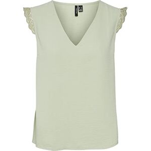 VERO MODA Women's Vmbims SL Top WVN, Reseda Green, M VERO MODA Women's Vmbims SL Top WVN, Reseda Green, M