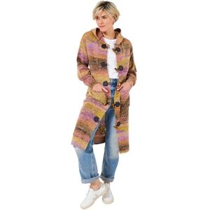 Joe Browns Women's Bold Hooded Longline Cardigan, Oversized, Multi, UK 10 Joe Browns Women's Bold Hooded Longline Cardigan, Oversized, Multi, UK 10