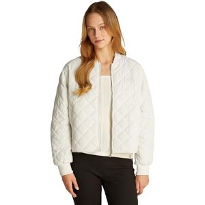 Calvin Klein Women’s Lightweight Quilted Bomber Jacket, Off-White (Ivory), XL Calvin Klein Women’s Lightweight Quilted Bomber Jacket, Off-White (Ivory), XL