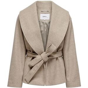 ONLY Women's Onlaugusta Life Short Coat OTW Jacket, Fungi/Detail: Melange, XL ONLY Women's Onlaugusta Life Short Coat OTW Jacket, Fungi/Detail: Melange, XL