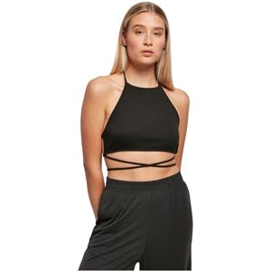 Urban Classics Women's Tb4786-ladies Rib Trapeze Cropped Top T-Shirt, Black, Large Urban Classics Women's Tb4786-ladies Rib Trapeze Cropped Top T-Shirt, Black, Large