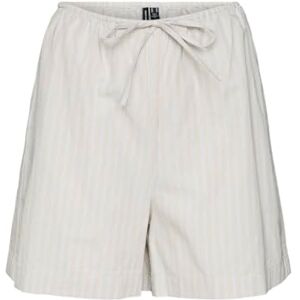VERO MODA Women's Vmgili Hw Shorts WVN Ga, Silver Lining/AOP: zandie, M VERO MODA Women's Vmgili Hw Shorts WVN Ga, Silver Lining/AOP: zandie, M