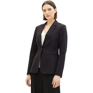 TOM TAILOR Women's 1039151 Blazer, 14482-Deep Black, 16 TOM TAILOR Women's 1039151 Blazer, 14482-Deep Black, 16