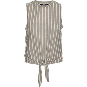 VERO MODA Women's Vmlana Sl Crop Top JRS Ga, Moon Skirt/Stripes: Snow White, M VERO MODA Women's Vmlana Sl Crop Top JRS Ga, Moon Skirt/Stripes: Snow White, M