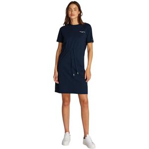 Tommy Hilfiger Women's Round Neck Cotton T-Shirt Dress, Blue (Dark Night Navy), XXL Tommy Hilfiger Women's Round Neck Cotton T-Shirt Dress, Blue (Dark Night Navy), XXL
