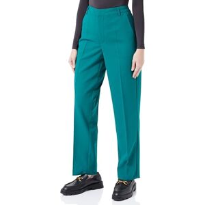 Kaffe Women's Trousers Regular Fit Zipper Fastening Cropped Length Straight Legs Pants, Aventurine, 14 Kaffe Women's Trousers Regular Fit Zipper Fastening Cropped Length Straight Legs Pants, Aventurine, 14