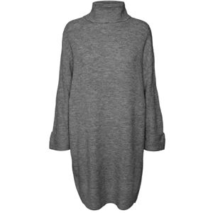 VERO MODA Women's Vmjupiter Ls Cowlneck Short Dress Bf, Medium Grey Melange, L VERO MODA Women's Vmjupiter Ls Cowlneck Short Dress Bf, Medium Grey Melange, L