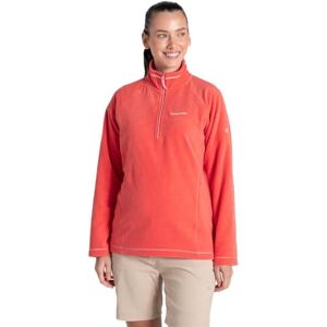 Craghoppers Womens Miska Vi Half Zip Fleece Pullover Sweater, Deep Coral, 8 UK Craghoppers Womens Miska Vi Half Zip Fleece Pullover Sweater, Deep Coral, 8 UK