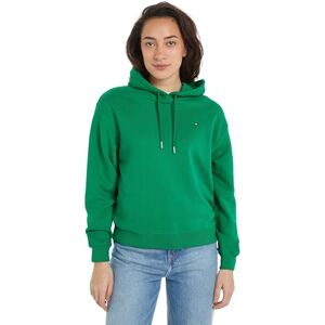Tommy Hilfiger Women's REG FLAG ON CHEST HOODIE Olympic Green XS Tommy Hilfiger Women's REG FLAG ON CHEST HOODIE Olympic Green XS